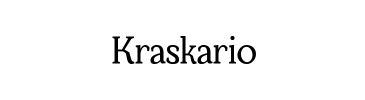 Kraskario Font