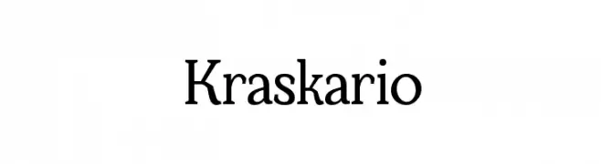 Kraskario  Frei Schriftart Herunterladen
