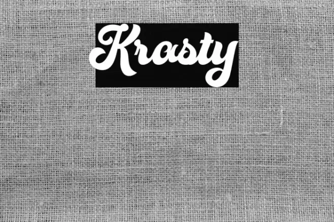 Krasty Font examples