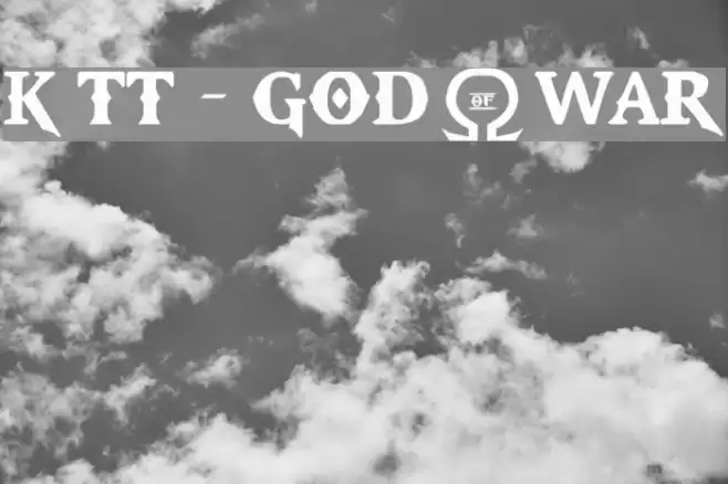 Kratos TrueType - GOD $ WAR फ़ॉन्ट examples