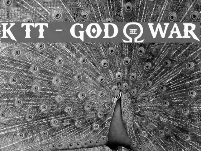 Kratos TrueType - GOD $ WAR फ़ॉन्ट examples