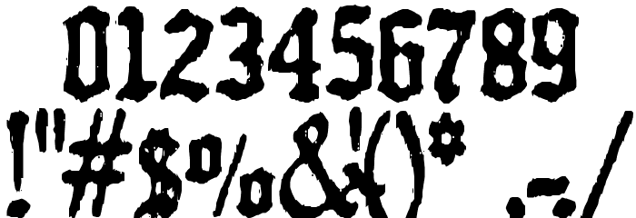 Kraut-type-a-fuck Font OTHER CHARS