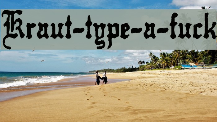 Kraut-type-a-fuck Font examples