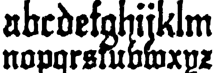Kraut-type-a-fuck Font LOWERCASE