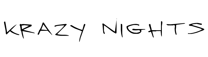 Krazy Nights  Fuentes Gratis Descargar