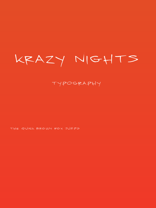 Krazy Nights Poster