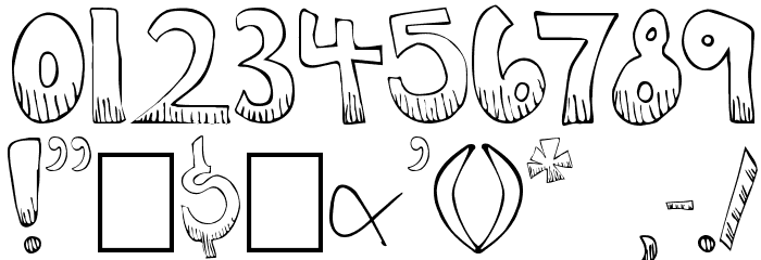 KrazyKool Font OTHER CHARS
