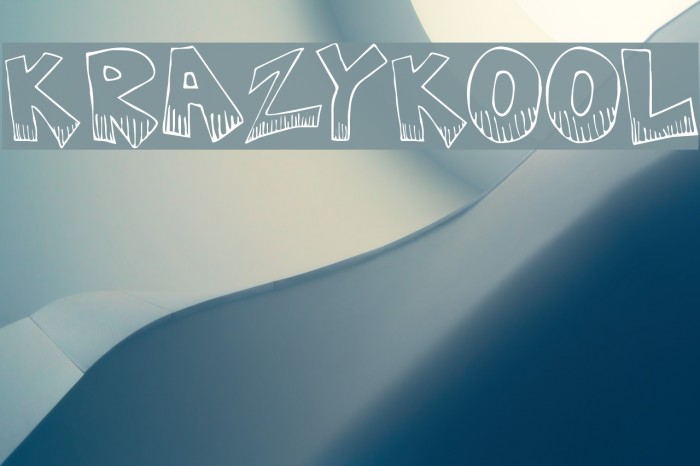KrazyKool Font examples