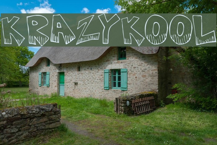 KrazyKool Font examples