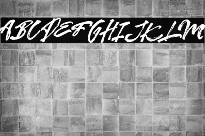 Kreakers Brush Font examples