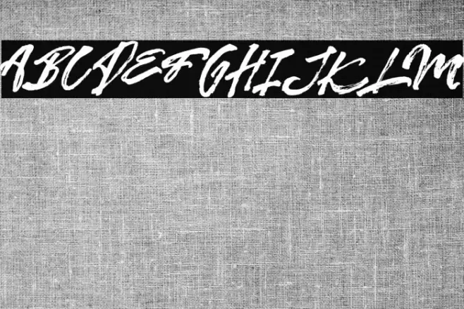 Kreakers Brush Font examples