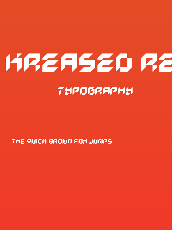 Kreased Regular Poster