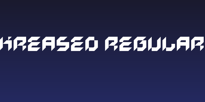 Kreased Regular Social Header