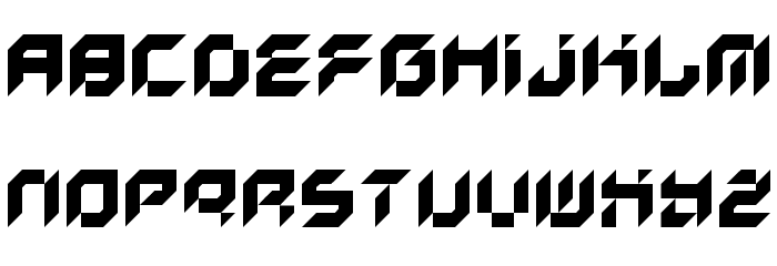 Kreased Regular Font LOWERCASE