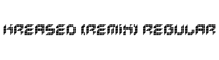Kreased [Remix] Regular  免费字体下载