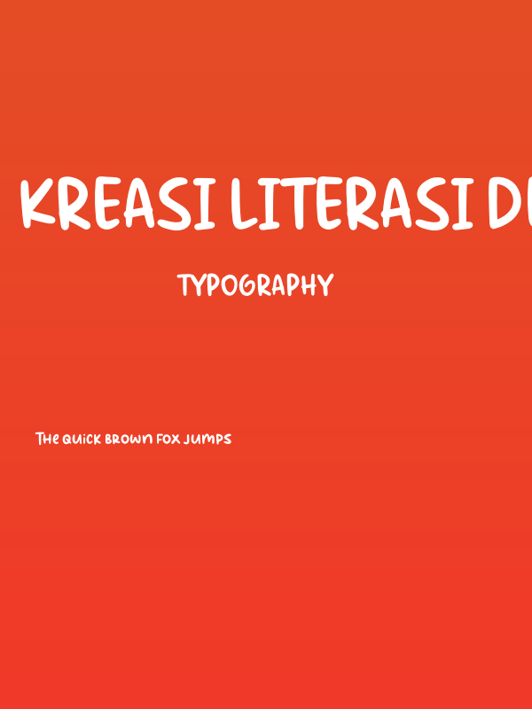 Kreasi Literasi Demo Poster