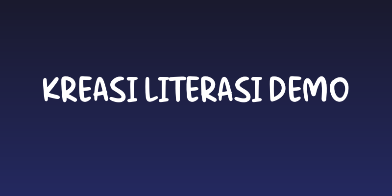 Kreasi Literasi Demo Social Header