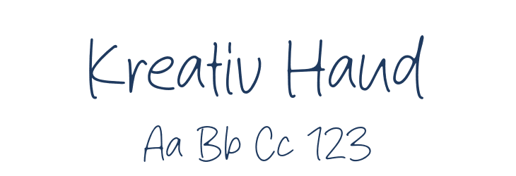 Kreativ Hand Font Preview