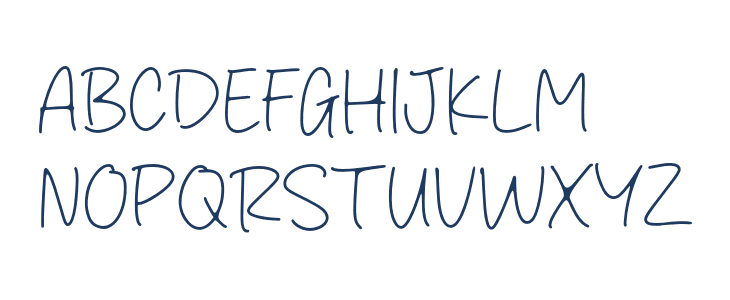 Kreativ Hand Uppercase