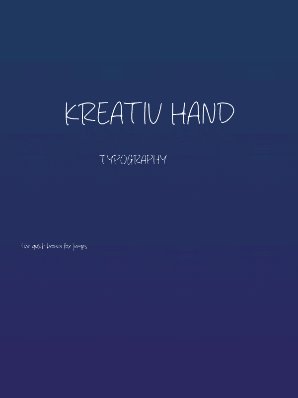 Kreativ Hand Poster