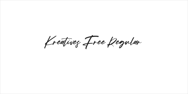 Kreatives Free Regular Logo