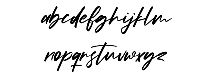Kreatives Free Regular フォント 小文字
