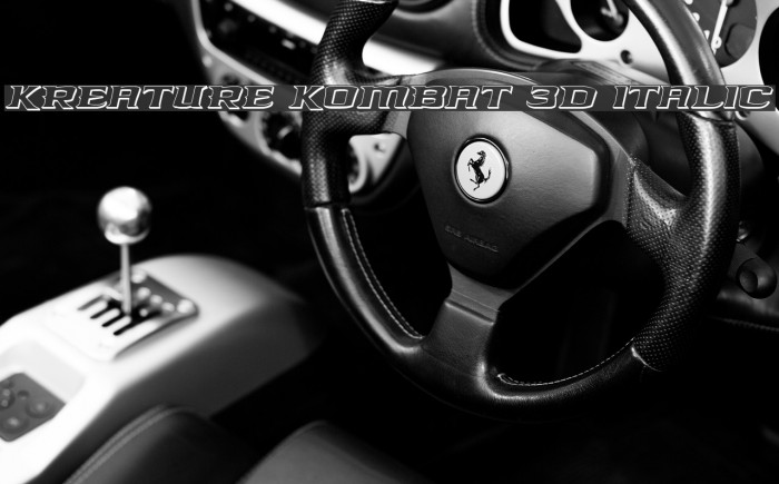Kreature Kombat 3D Italic Example 2