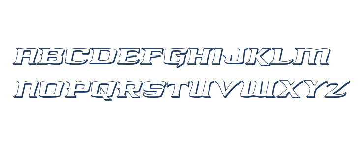 Kreature Kombat 3D Italic Lowercase