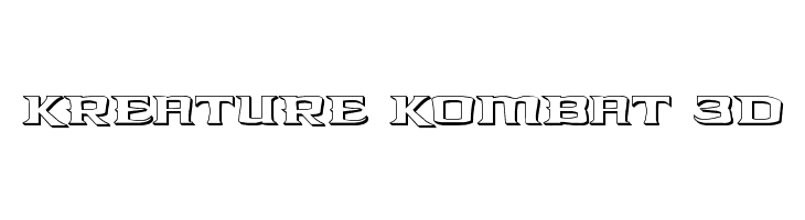 Kreature Kombat 3D  Fuentes Gratis Descargar