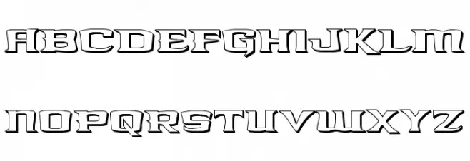 Kreature Kombat 3D フォント 大文字