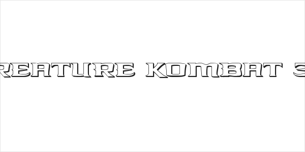 Kreature Kombat 3D Logo