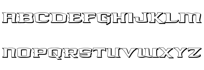 Kreature Kombat 3D Font LOWERCASE