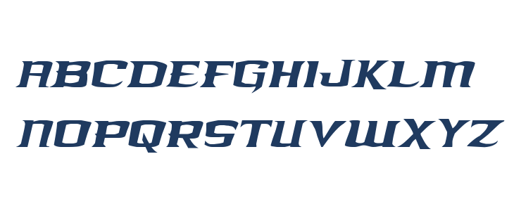 Kreature Kombat Condensed Italic Lowercase