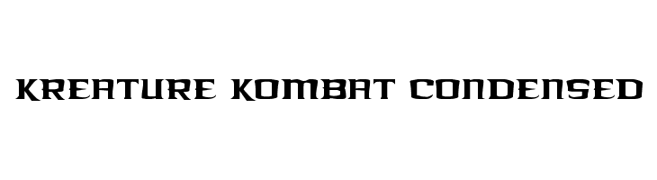 Kreature Kombat Condensed  नि: शुल्क फ़ॉन्ट्स डाउनलोड