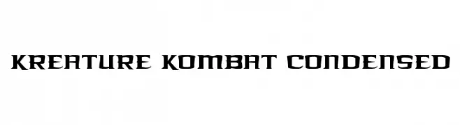 Kreature Kombat Condensed  नि: शुल्क फ़ॉन्ट्स डाउनलोड