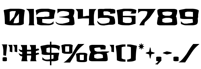 Kreature Kombat Condensed Font OTHER CHARS