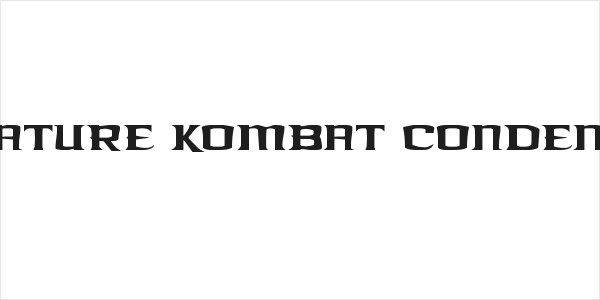 Kreature Kombat Condensed Logo