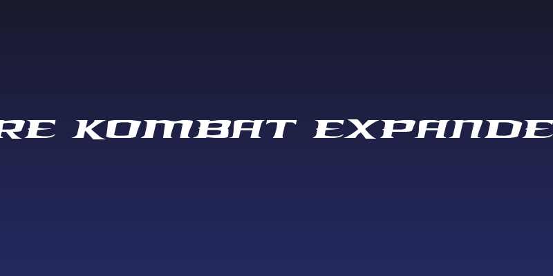 Kreature Kombat Expanded Italic Social Header