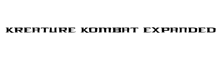 Kreature Kombat Expanded  フリーフォントのダウンロード