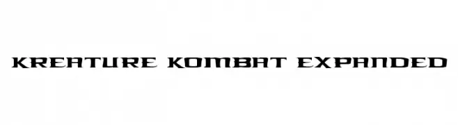 Kreature Kombat Expanded  Скачать бесплатные шрифты