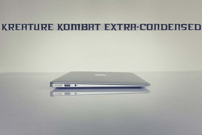 Kreature Kombat Extra-Condensed Font examples