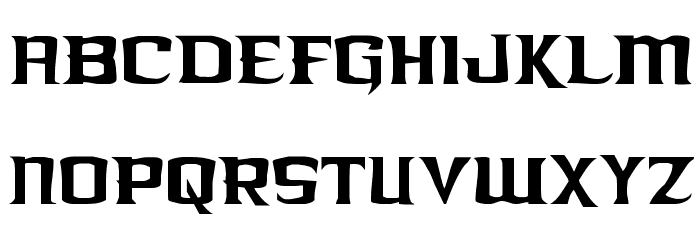 Kreature Kombat Extra-Condensed Font LOWERCASE
