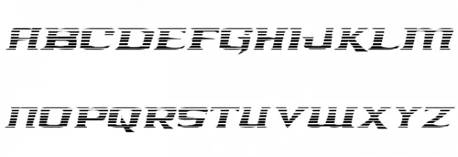 Kreature Kombat Gradient Italic Font Litere mari