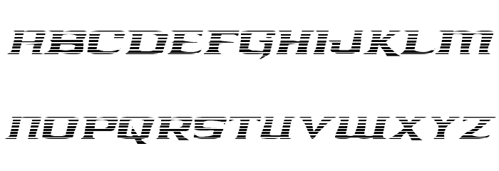Kreature Kombat Gradient Italic Font LOWERCASE