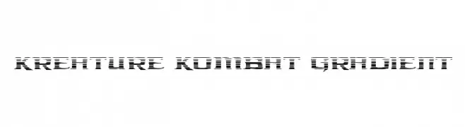 Kreature Kombat Gradient  フリーフォントのダウンロード
