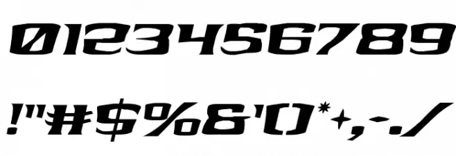 Kreature Kombat Italic Font OTHER CHARS