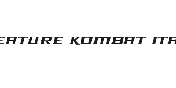 Kreature Kombat Italic Logo