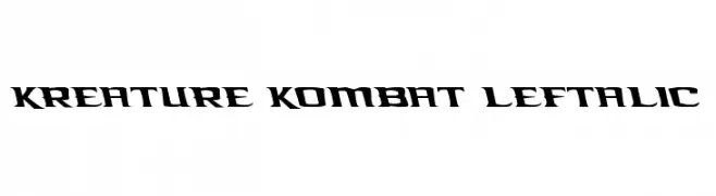 Kreature Kombat Leftalic  Fuentes Gratis Descargar