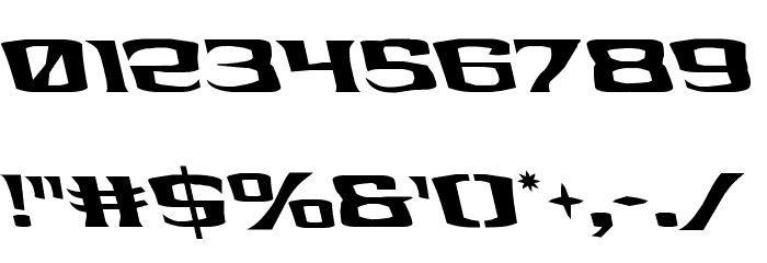 Kreature Kombat Leftalic Font OTHER CHARS