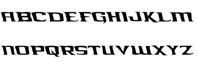 Kreature Kombat Leftalic Шрифта ВЕРХНИЙ